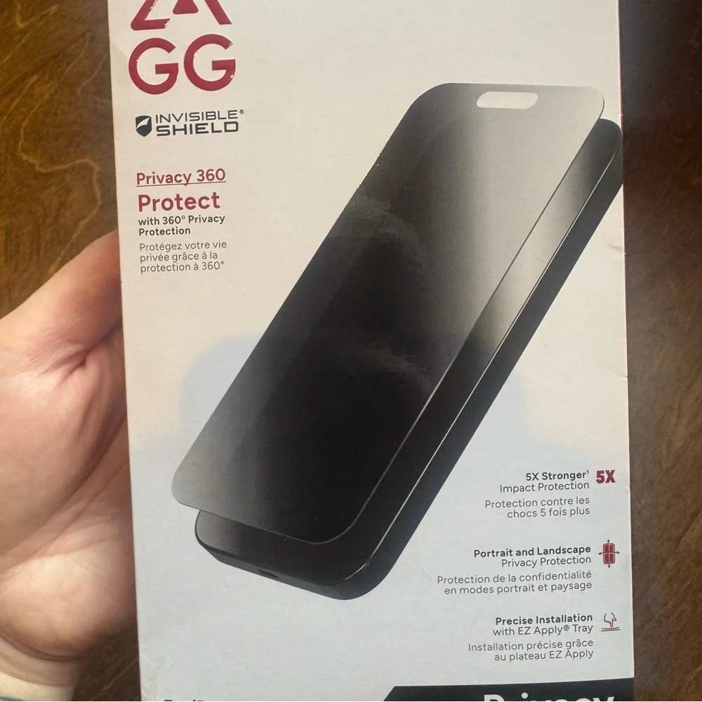 ZAGG iPhone 15 Pro Max privacy screen protector
